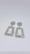 Сережки жіночі (біжутерія) Oxa об'ємні (2909) silver - изображение 3