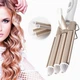 Плойка щипцы три волны для завивки волос с регулировкой температуры керамическое покрытие Geemy GM-1988 - изображение 1
