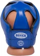 Шлем каратэ Boxer L 0.8-1 мм кожа Синий (2029-01B) - изображение 2
