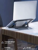 Подставка для ноутбука HOCO PH37 Excellent aluminum alloy folding laptop stand |19-30°|. Grey - изображение 4