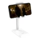 Підставка для телефонів та планшетів настільна HOCO Stable telescopic desktop stand (4.7-10"). White - зображення 1