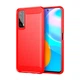 Чохол Lenuo Carbon Fiber для Huawei P Smart 2021 Red - изображение 1