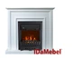 Каминакомплект IDaMebel Adele Белый (1020x950x290) с камином Royal Flame Aspen Black с обогревом, натуральным углём и яркостью - изображение 1