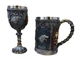 Подарочный набор кружка и чашка Готика 3D Игра Престолов Game Of Thrones Бафомет 500/200 мл - изображение 3