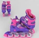 Роликові ковзани Best Rollers 20066-L розсувні Розмір 38-42 Колеса PVC з підсвічуванням Сумка Фіолетовий - зображення 2