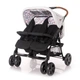 Детская коляска для двойни Lorelli Twin Серо-черная - изображение 1