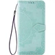 Кожаный чехол-книжка Epik Art Case с визитницей для TECNO Spark 7 Бирюзовый - изображение 1
