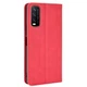 Чехол-книжка Deexe Retro Style для VIVO Y20 (V2027) / Y12s - Red - изображение 5
