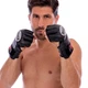 Перчатки для смешанных единоборств MMA на липучке размер XL Искусственная кожа BOXER черный 5021 - изображение 4