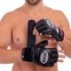 Перчатки для смешанных единоборств MMA на липучке размер M Кожа BOXER черный 5020 - изображение 4