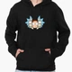 Худі чоловічий Рік та Морті (Rick and Morty) (9225-2068) Чорний XXL - зображення 3
