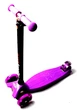 Детский трехколесный самокат Scooter MAXI со светящимися колесами, Violet - изображение 4