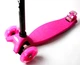 Детский трехколесный самокат Scooter MAXI со светящимися колесами, Pink - изображение 2