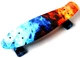 Пенни борд (Penny Board) 22" со светящимися колесами, "Огонь и лед" - изображение 1