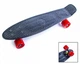 Пенни борд (Penny Board) 22" с красными колесами, Черный - изображение 2