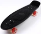 Пенни борд (Penny Board) Nickel 27" со светящимися колесами, Черный - изображение 1