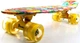 Пенни борд (Penny Board) 22" со светящимися колесами, "Caramel" - изображение 2