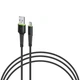 Дата кабель USB 2.0 AM to Micro 5P 3.0m CBFLEXM3 black Intaleo (1283126487491) - зображення 1