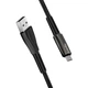 Дата кабель USB 2.0 AM to USB-C 1.0m zinc alloy + led black ColorWay (CW-CBUC035-BK) - изображение 5