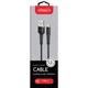 Дата кабель USB 2.0 AM to Type-C 1.2m CBFLEXT1 black Intaleo (1283126487484) - изображение 2