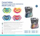 Пустышка силиконовая симметричная Canpol babies Neon love 6-18 месяцев 2 шт Голубая (22 / 653_blu) - изображение 5