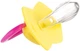 Пустышка силиконовая симметричная Canpol babies Neon love 6-18 месяцев 2 шт Розовая (22/653_pin) - изображение 3