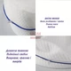 Подушка для ног LEG PILLOW Ортопедическая с эффектом памяти для позвоночника, коленей и снижения нагрузки на суставы Гипоаллергенна Белый - изображение 5