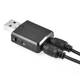 Аудіо адаптер Bluetooth 5.0 U&P ZF-169 Plus Black (ZF-169Pb) - зображення 4