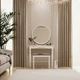 Туалетный столик с зеркалом и банкеткой Фенстер Ренессанс Белый/Капучино - изображение 1