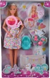 Ляльковий набір Simba Toys Штеффі-вагітна з аксесуарами (5733480) (4006592064969) - зображення 1