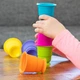 Тактильная игрушка Fat Brain Toys Suction Kupz Мягкие чашки 6 шт. (F183ML) - изображение 5