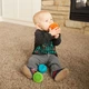 Прорезыватель-погремушка Fat Brain Toys Sensory Rollers Сенсорные шары 3 шт. (F161ML) - изображение 6