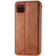 Чохол-книжка GETMAN Cubic PU для Samsung Galaxy A12 Шкіряний Коричневий - зображення 2