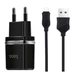 Зарядное устройство Hoco C12, 2USB, 2.4A + кабель Micro, Black - изображение 1