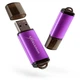 USB флеш накопичувач eXceleram 128GB A3 Series Purple USB 3.1 Gen 1 (EXA3U3PU128) - изображение 1