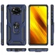 Чехол Epik Serge Ring for Magnet ударопрочный для Xiaomi Poco X3 NFC / Poco X3 Pro Темно-синий - изображение 3
