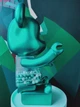 Дизайнерська ігрова фігура Беарбрік Bearbrick My First Baby Turquoise 1000% 70 см (101) - зображення 2