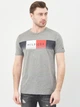 Футболка хлопковая длинная мужская Tommy Hilfiger 10493.3 S Серая - изображение 1