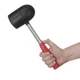 Киянка гумова 1250 г, 90 мм. чорна гума, металева ручка. INTERTOOL HT-0228 - изображение 5