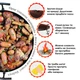 Мангал сковорода 50 см на треноге SHOP PAN из диска бороны + крышка и лопатка - изображение 2