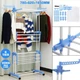 Сложная многофункциональная сушилка для белья 3 Tiers Garment Rack Белая - изображение 10