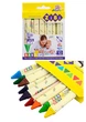 Карандаши восковые "Jumbo", трехгранные, 10 цветов ZIBI (ZB.2482) - изображение 1