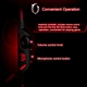 Игровые проводные наушники Kotion Each G2000 с микрофоном и подсветкой Black/Red (G2000BR) - изображение 7