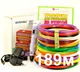 3D-ручка MyRiwell 2 RP100B Фиолетовая с Набором Эко Пластика 189 метров (12 цветов) и Трафаретами - изображение 1