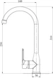 Кухонний змішувач BRINEX 35W 007 - зображення 2