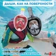 Повнолицева Маска для Снорклінгу L/XL панорамна FB для плавання під водою – Окуляри для Пірнання на все обличчя цільнолитої форми – з трубкою клапаном та запасом повітря – з кріпленням під екшн камеру – підводного полювання – чоловічі жіночі Black - зображення 9