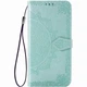Кожаный чехол-книжка Epik Art Case с визитницей для Xiaomi Redmi Note 8T Бирюзовый - изображение 3