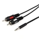 Аудио-кабель Atcom 3.5 мм - 2xRCA (M/M), 0.8 м, Black (10810) пакет - изображение 1