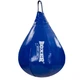 Груша підвісна Кропліподібна набивна BOXER Pro Кропля мала (верх-тканина ПВХ 0,7 мм, наповнення - ганчірки бавовняні х/б, l-35см, d-24см, 3кг, Синій) - зображення 1