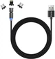 Кабель ColorWay USB - 3в1 (Lightning+MicroUSB+Type-C) Magnetic Rotation 540° 2.4А 1 м Black (CW-CBUU037-BK) - изображение 3